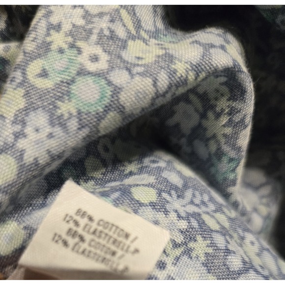 Aerie‎ Denim Mini Skirt Button Front Dark Blue Wash Elastic Back Small Preppy - Picture 7 of 8